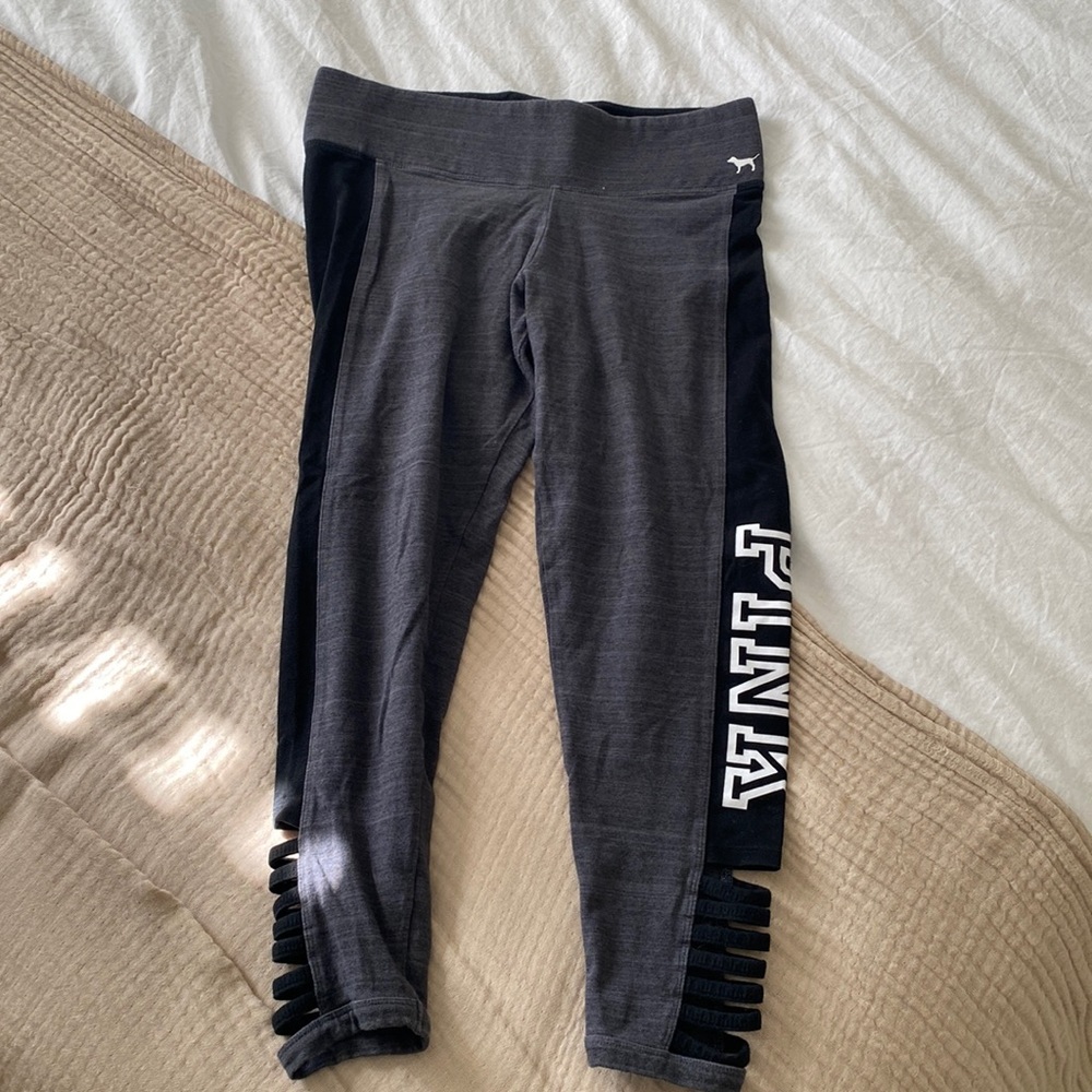 PINK cropped yoga pants